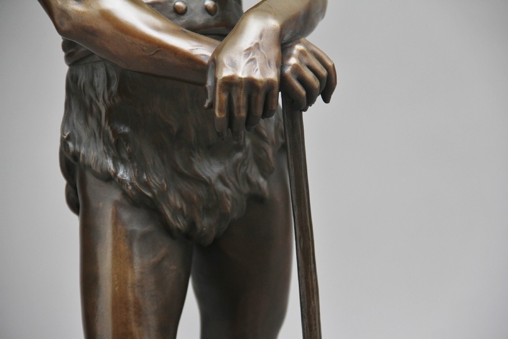 Large 19th Century bronze figure of Vercingetorix View XI