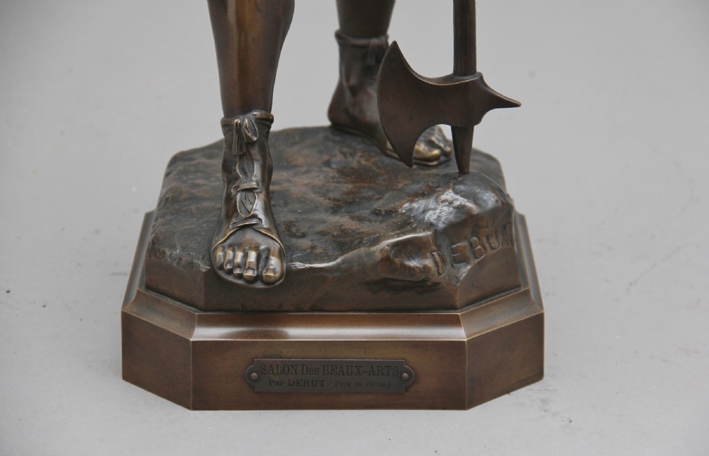 Large 19th Century bronze figure of Vercingetorix View XII