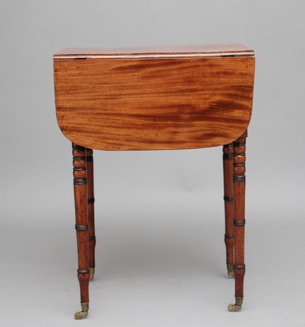 19th Century mahogany drop leaf table View VIII