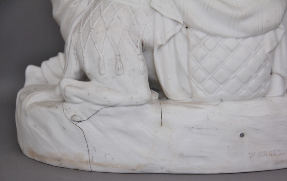 19th Century parian figure group of Isaac and Rebekah View IX