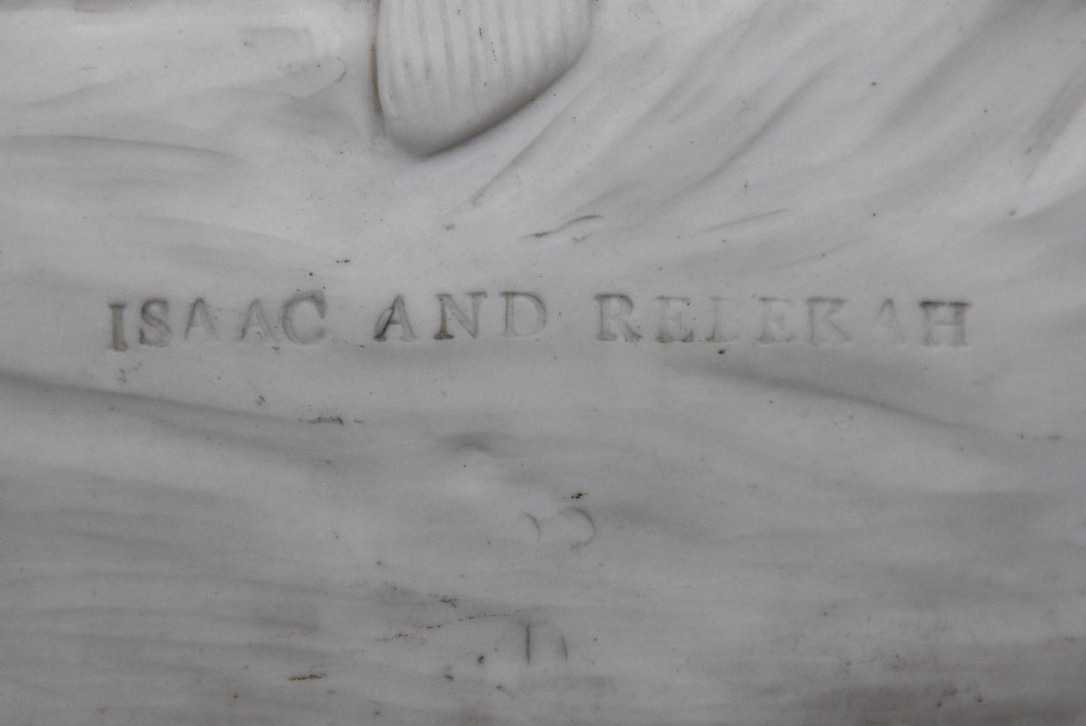 19th Century parian figure group of Isaac and Rebekah View XI