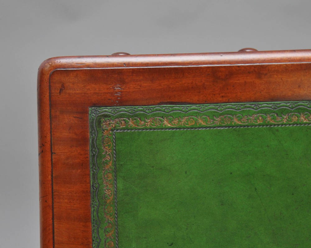 19th Century twin pedestal mahogany desk View IV