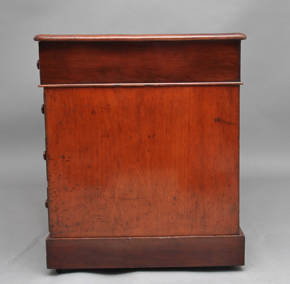 19th Century twin pedestal mahogany desk View VII