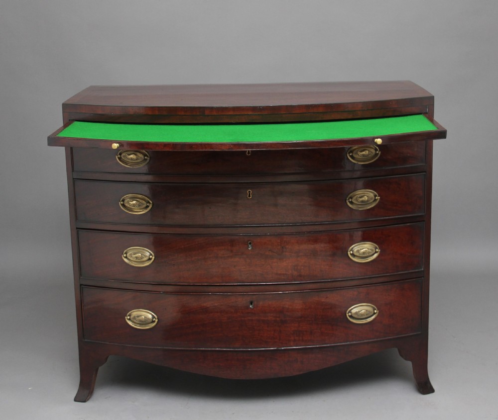 18th Century mahogany bowfront chest View IV