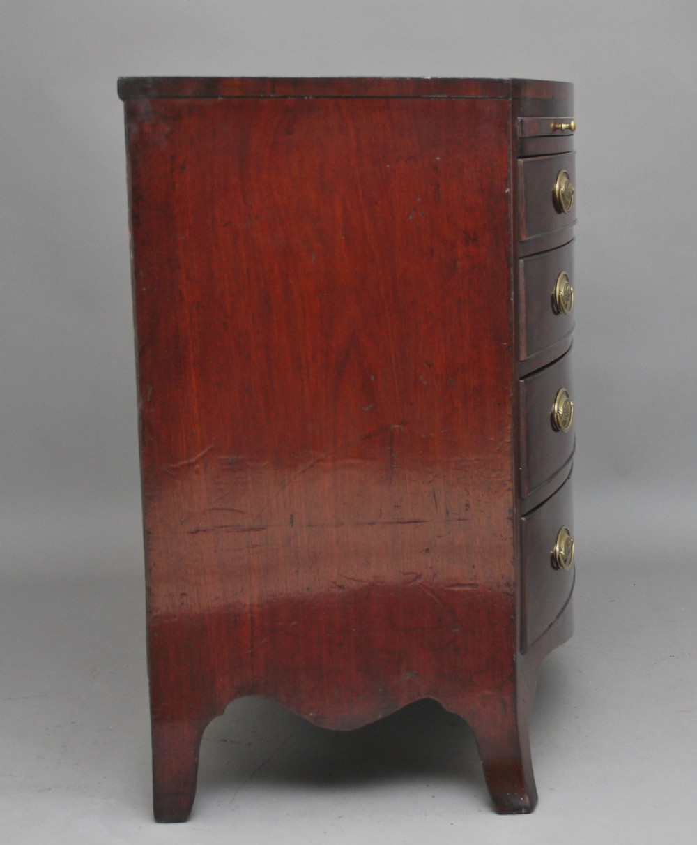 18th Century mahogany bowfront chest View VII