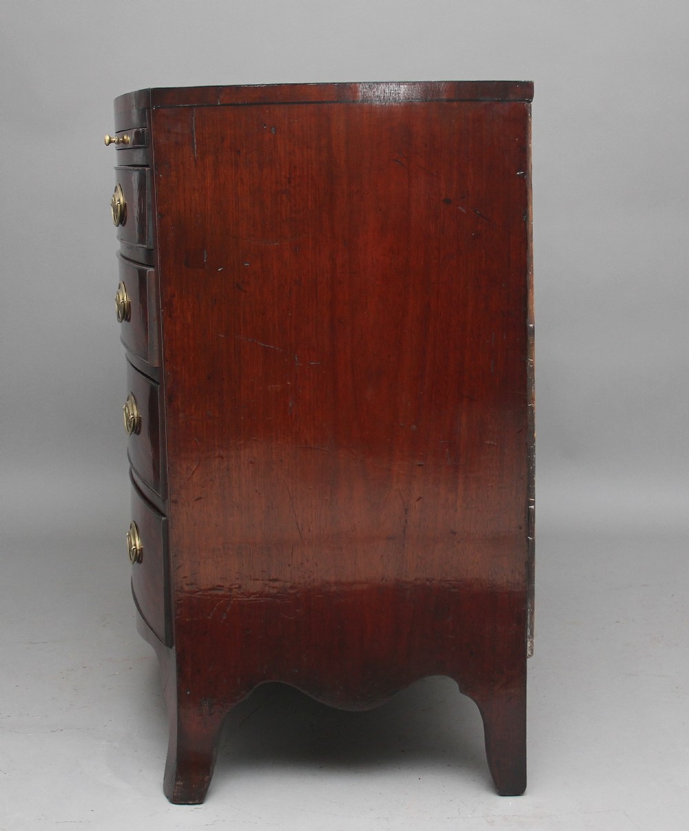 18th Century mahogany bowfront chest View IX