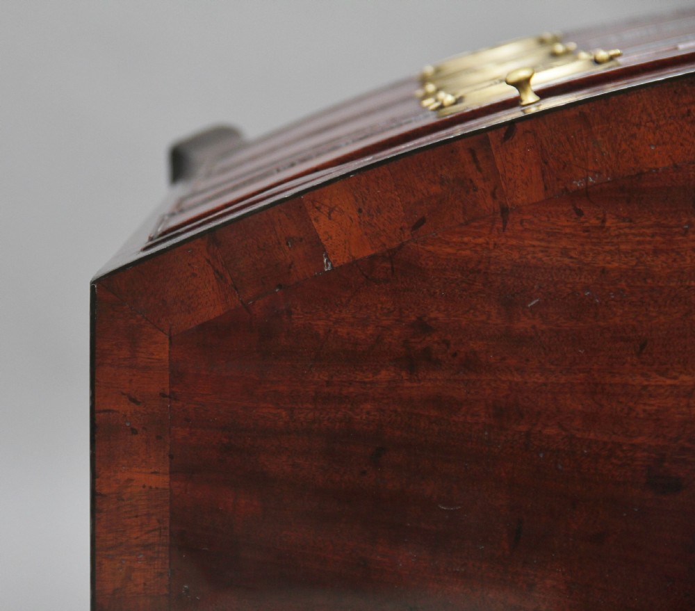 18th Century mahogany bowfront chest View X
