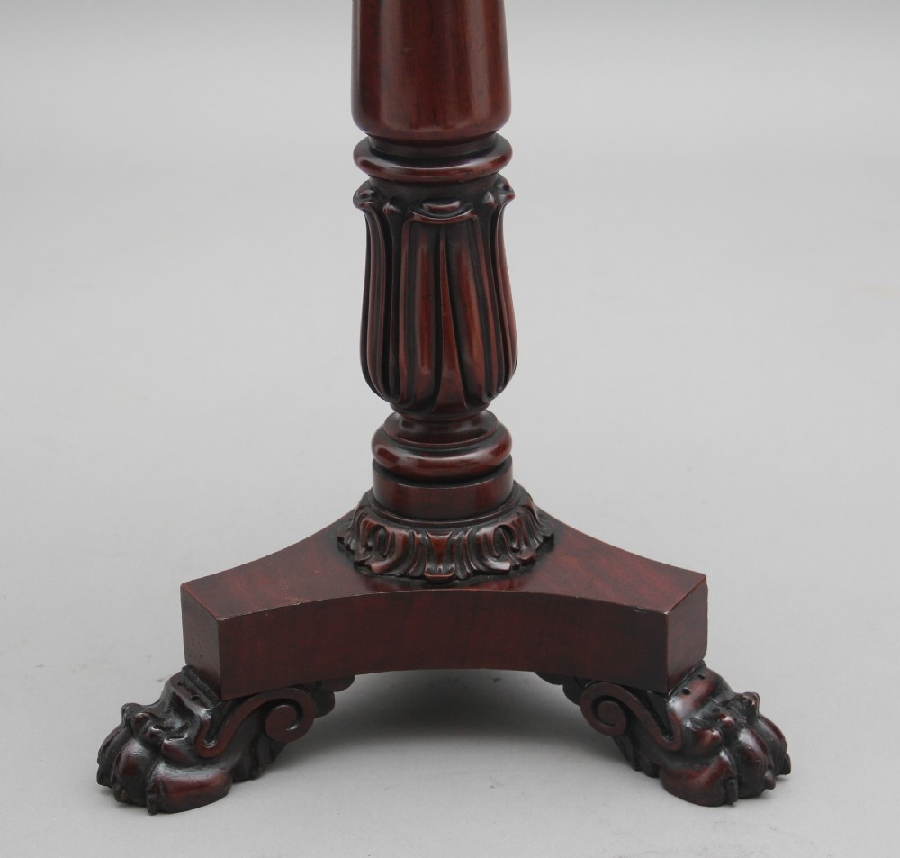 Early 19th Century mahogany and ebony wine table View V