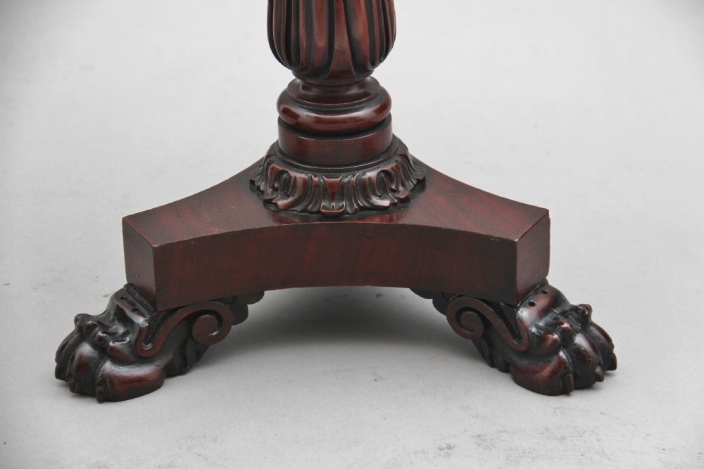 Early 19th Century mahogany and ebony wine table View IX