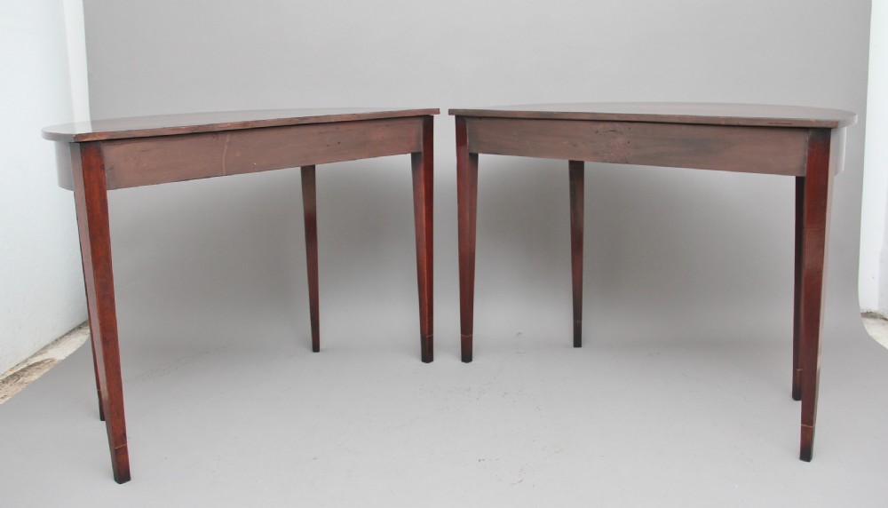 Pair of early 19th Century mahogany console tables View V