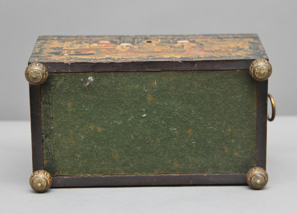 18th Century chinoiserie tea caddy View IX