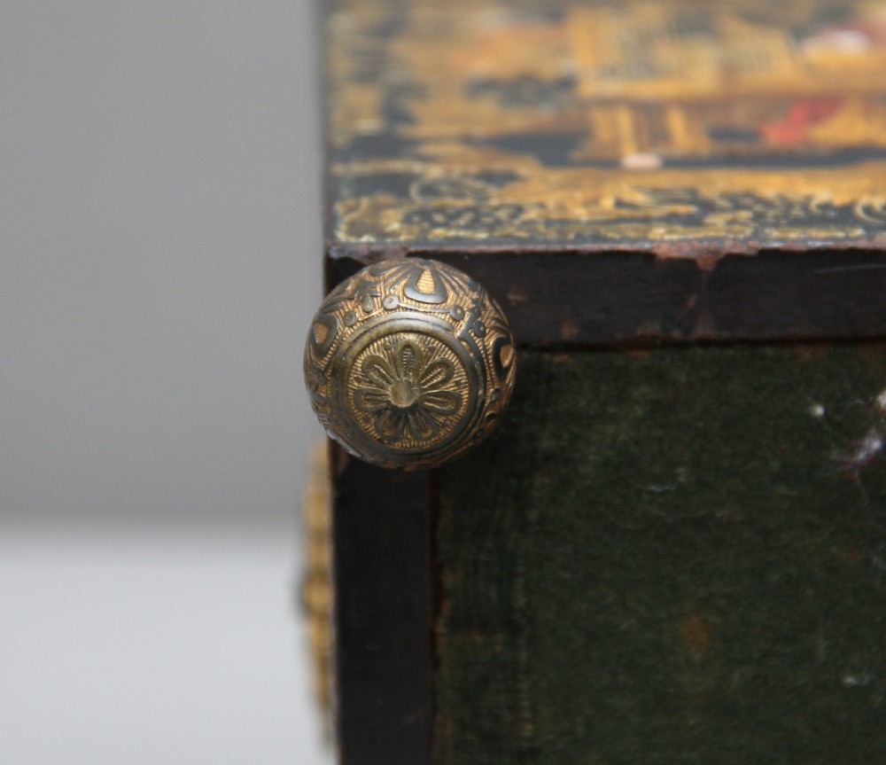 18th Century chinoiserie tea caddy View X
