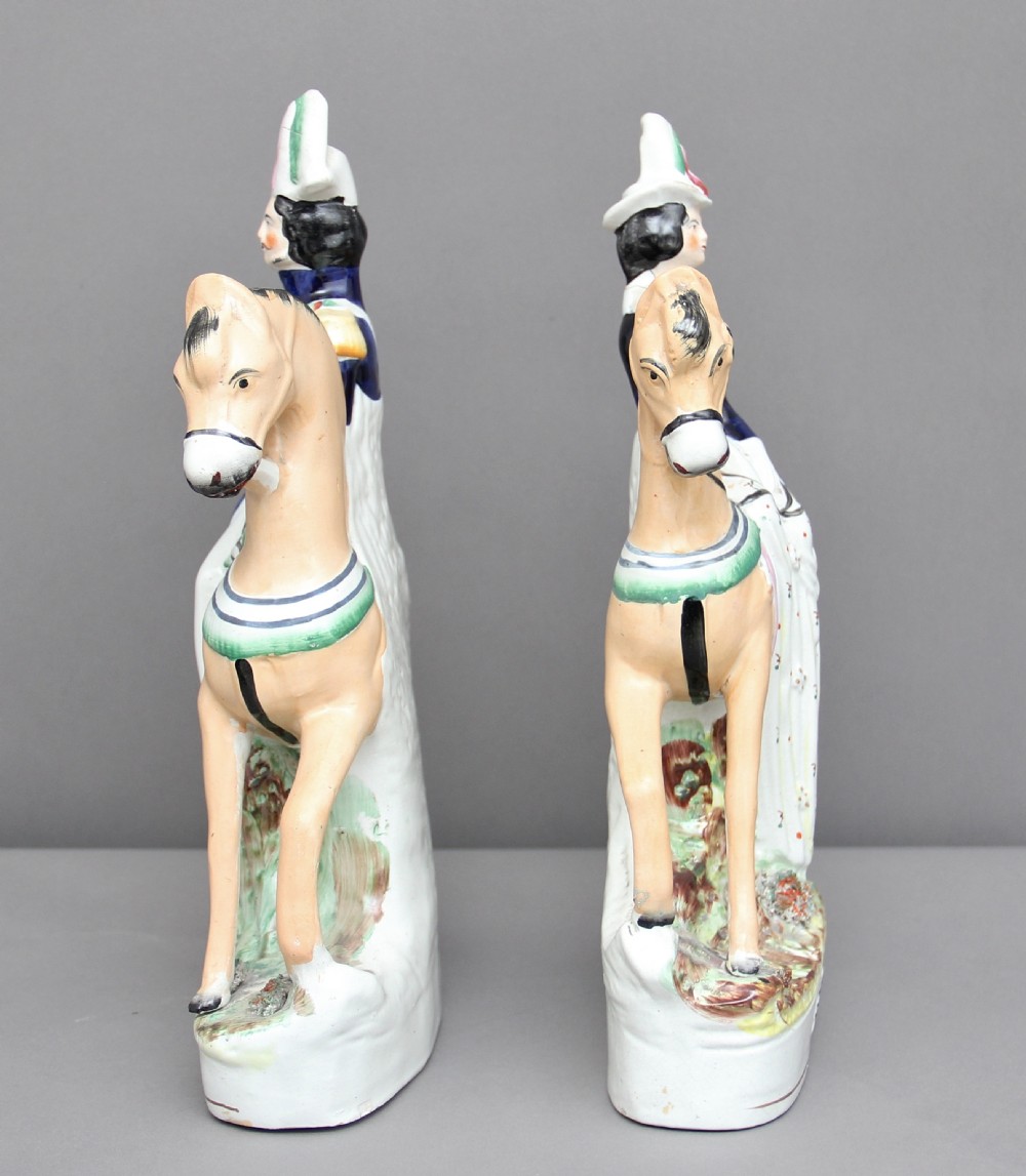 Pair of 19th Century Staffordshire figures View III