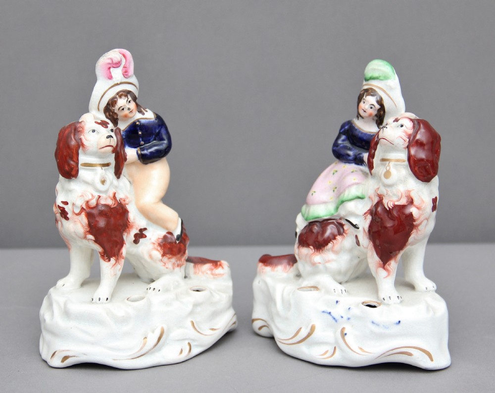 Pair of Staffordshire figures View II