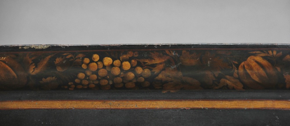 Early 19th Century toleware tray on stand View VI