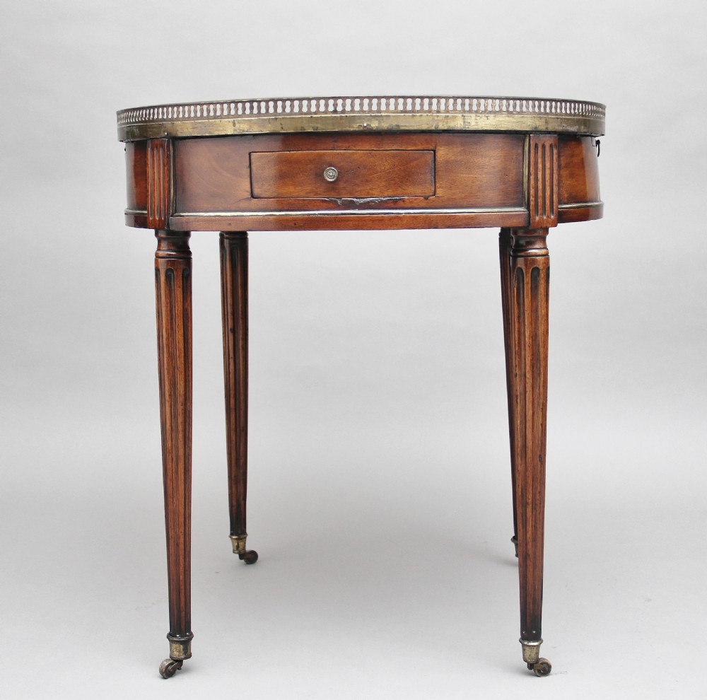 Early 19th Century mahogany and marble top occasional table View IV