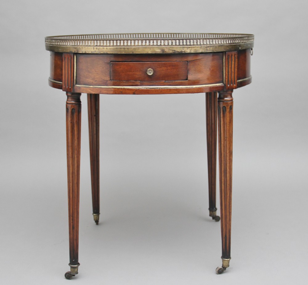 Early 19th Century mahogany and marble top occasional table View VI