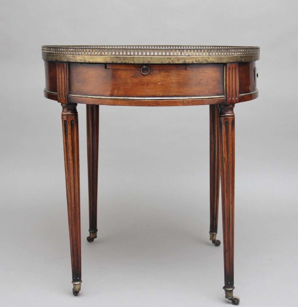 Early 19th Century mahogany and marble top occasional table View VII