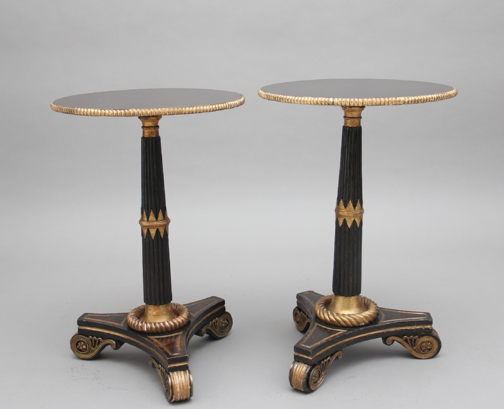 Pair 19th Century lamp tables View III