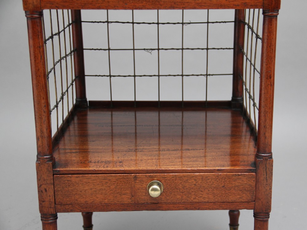 Early 19th Century three tier mahogany whatnot View XI