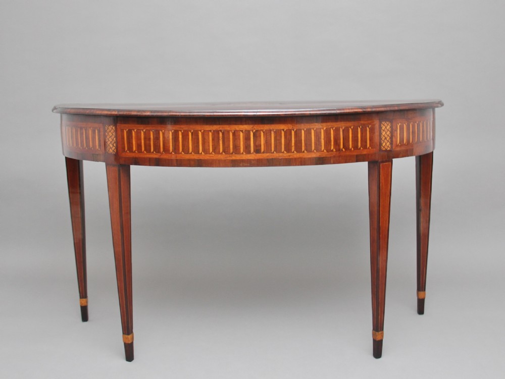 18th Century Italian walnut console table