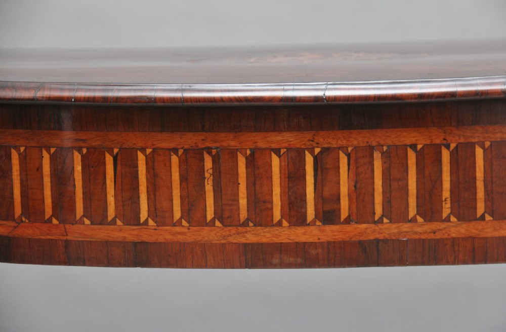 18th Century Italian walnut console table View III