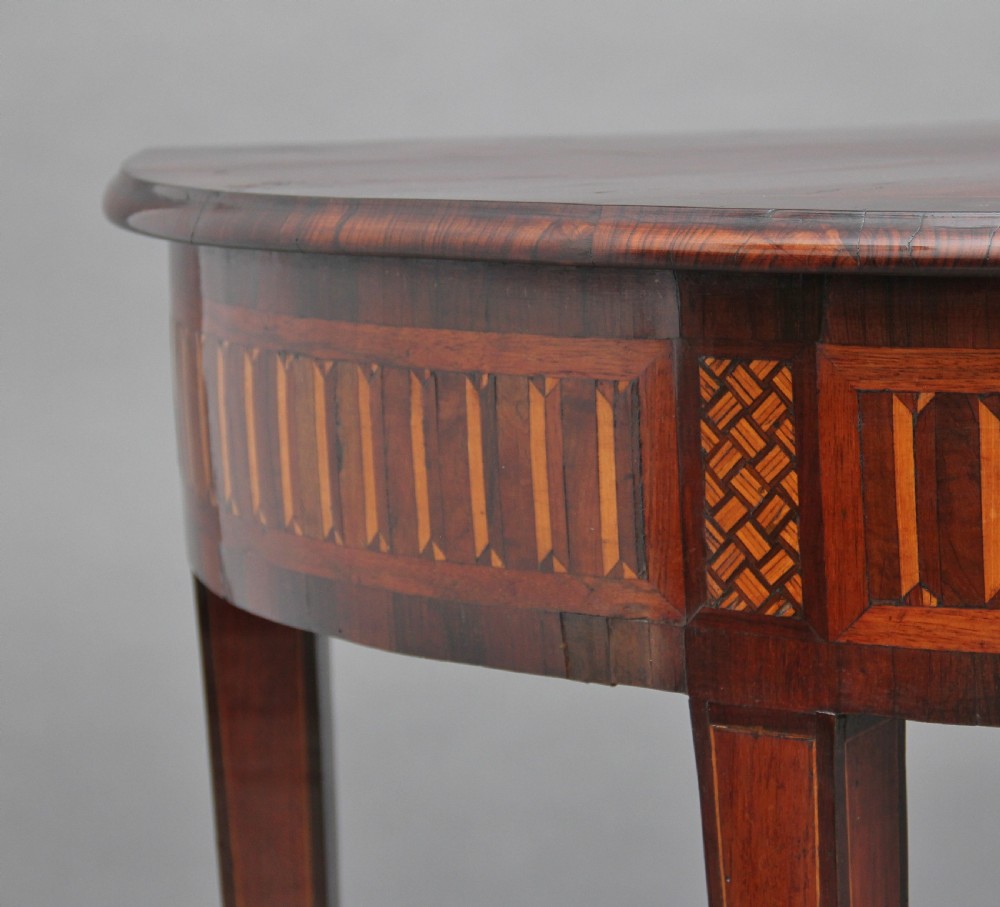 18th Century Italian walnut console table View IX