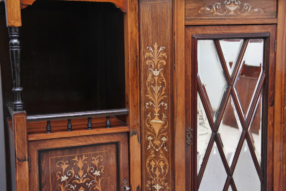19th Century rosewood and inlaid cabinet  View XIV