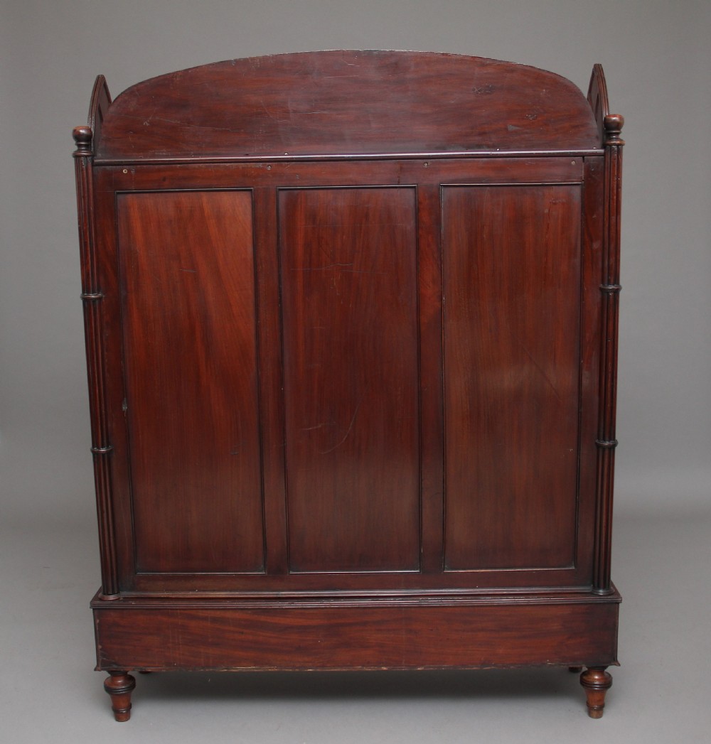 19th Century mahogany open bookcase in the Gothic style View V