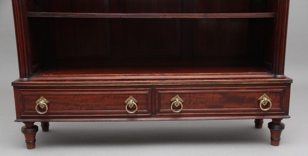 19th Century mahogany open bookcase in the Gothic style View XI