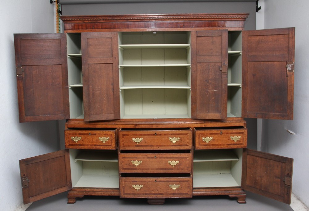 18th Century oak housekeepers cupboard View III