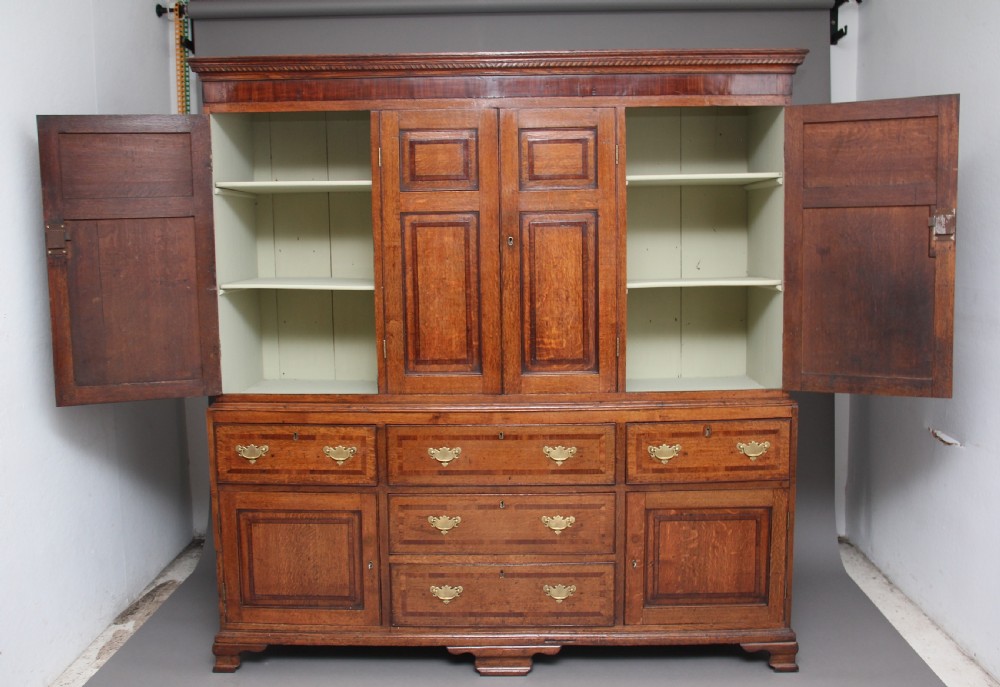 18th Century oak housekeepers cupboard View IV