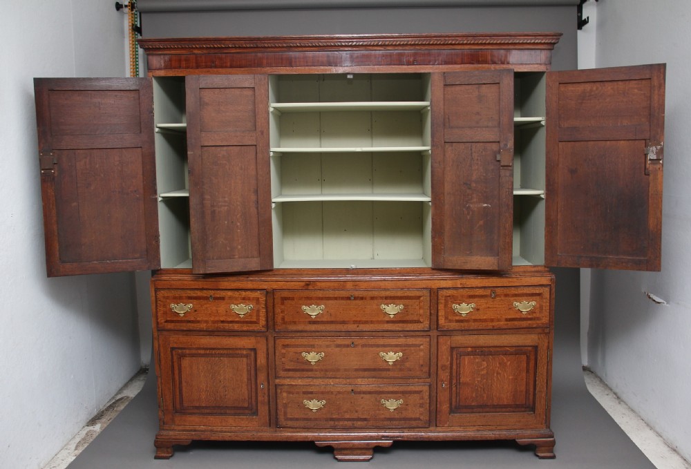18th Century oak housekeepers cupboard View V