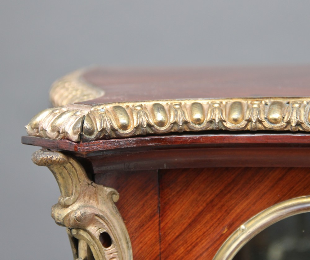 19th Century French Kingwood and ormolu display cabinet View VII