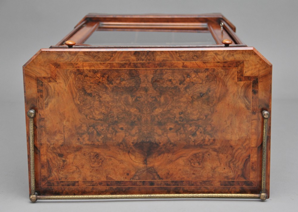 19th Century burr walnut inlaid music cabinet View VI