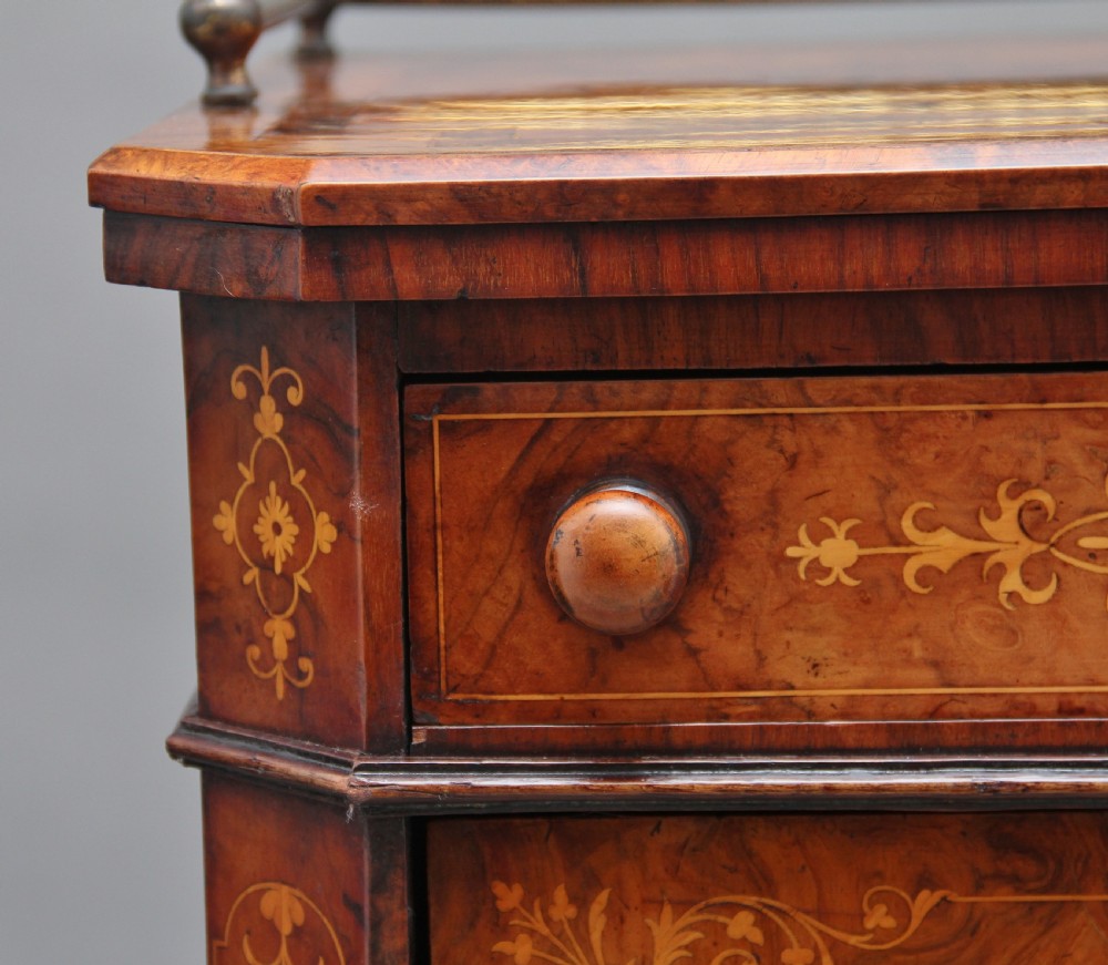 19th Century burr walnut inlaid music cabinet View XII