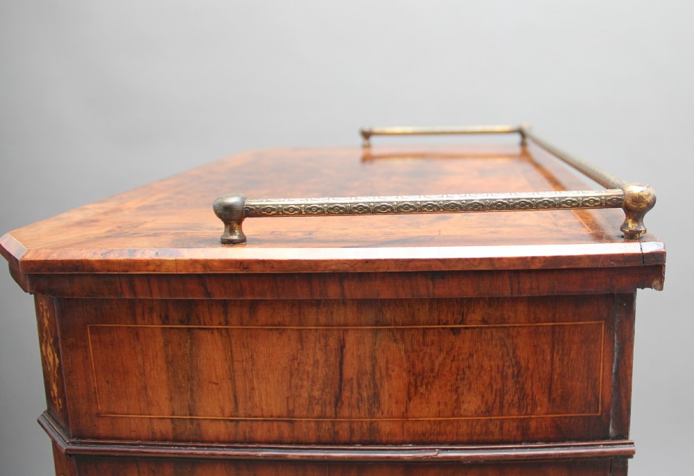 19th Century burr walnut inlaid music cabinet View XIV