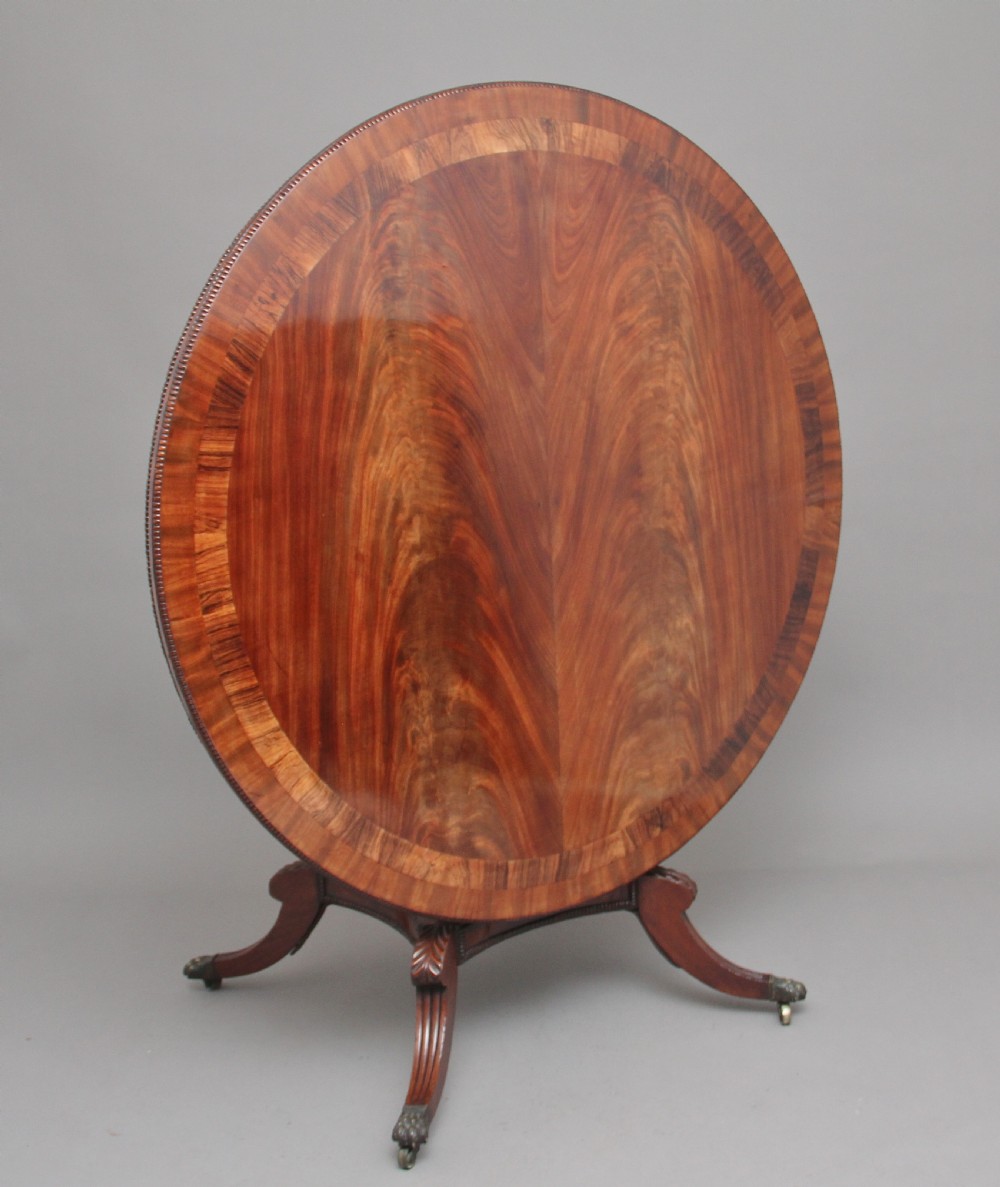 Early 19th Century flame mahogany breakfast table