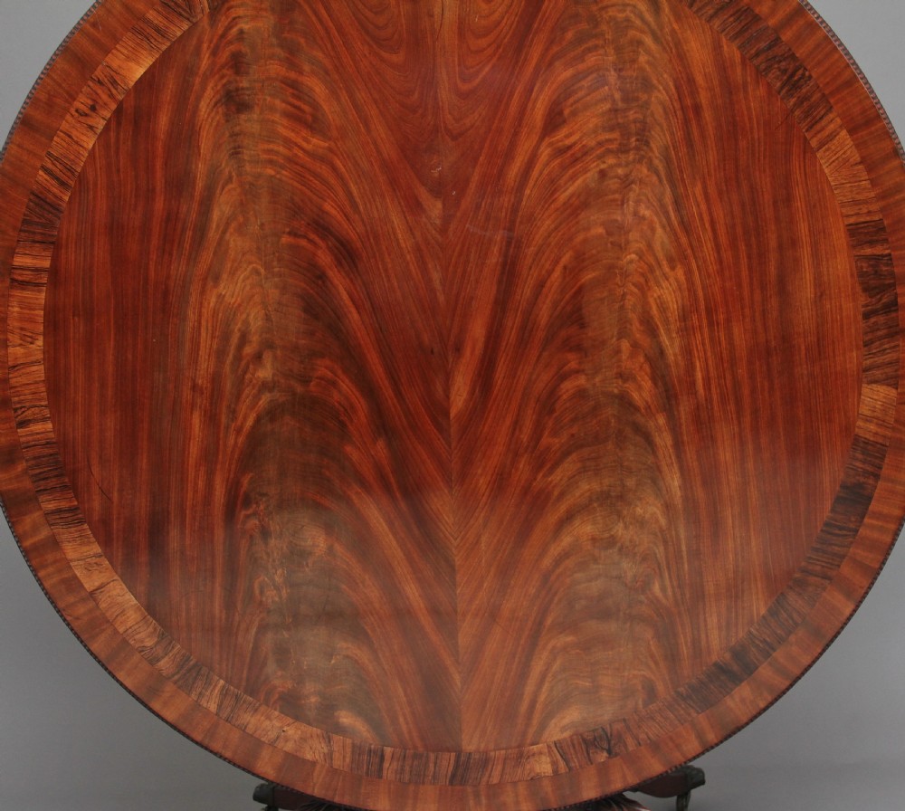 Early 19th Century flame mahogany breakfast table View III