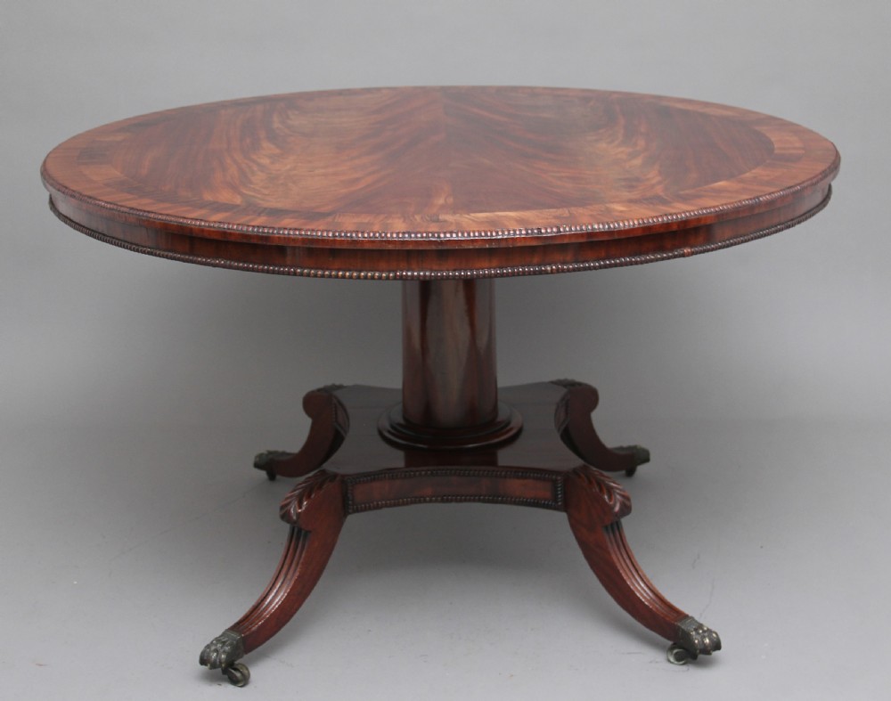 Early 19th Century flame mahogany breakfast table View VII