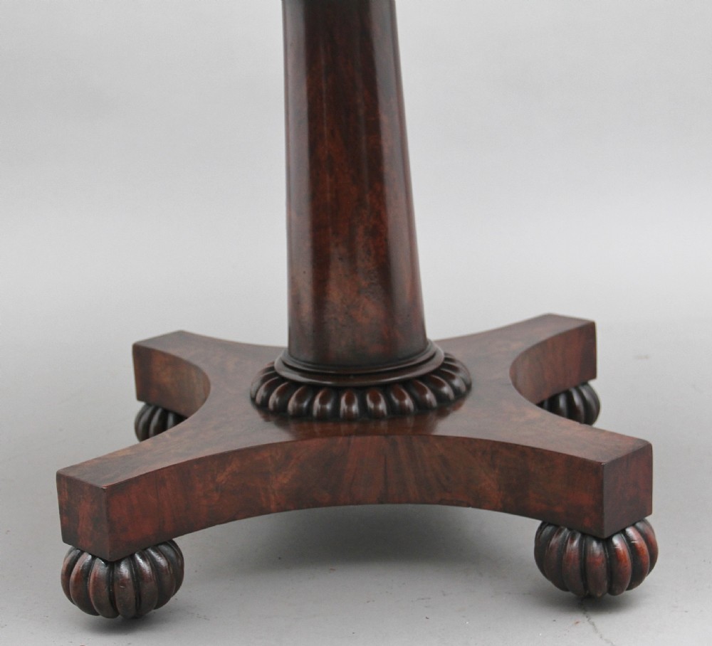 Early 19th Century mahogany drum table View XI