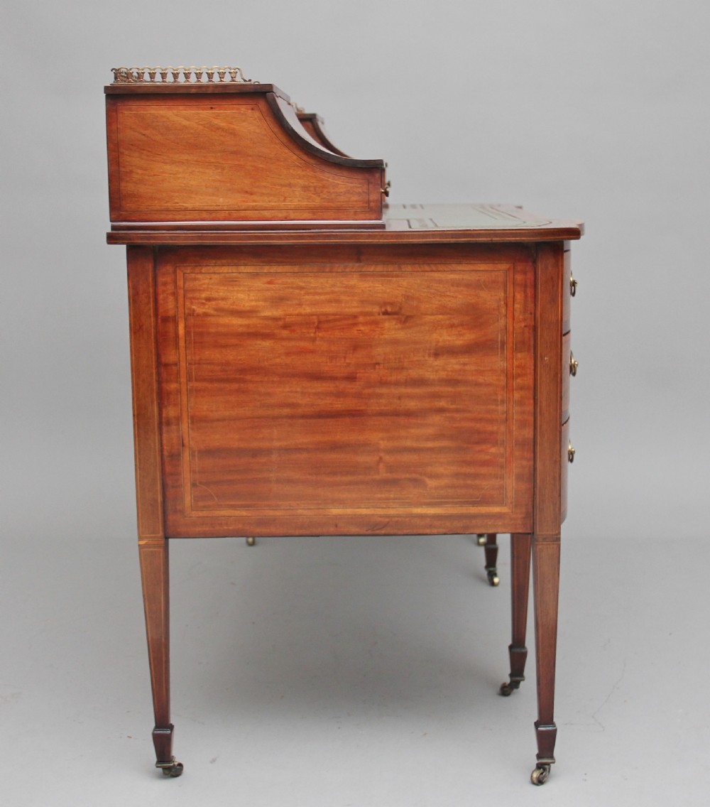 19th Century inlaid mahogany desk View IV