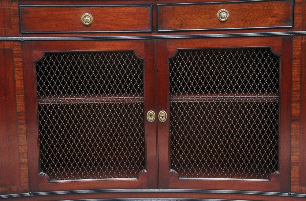 Early 20th Century concave mahogany cabinet View X