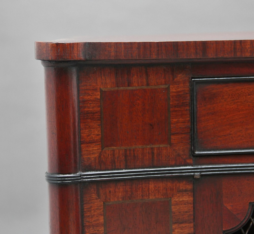 Early 20th Century concave mahogany cabinet View XI