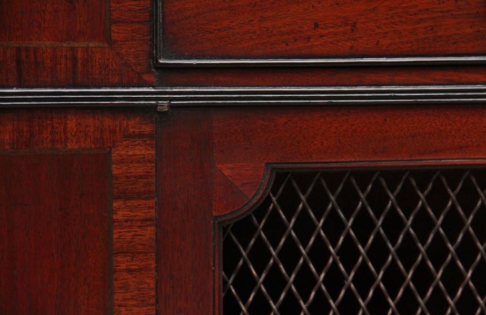 Early 20th Century concave mahogany cabinet View XIII