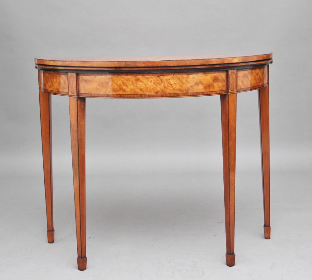 Early 19th Century satinwood card table