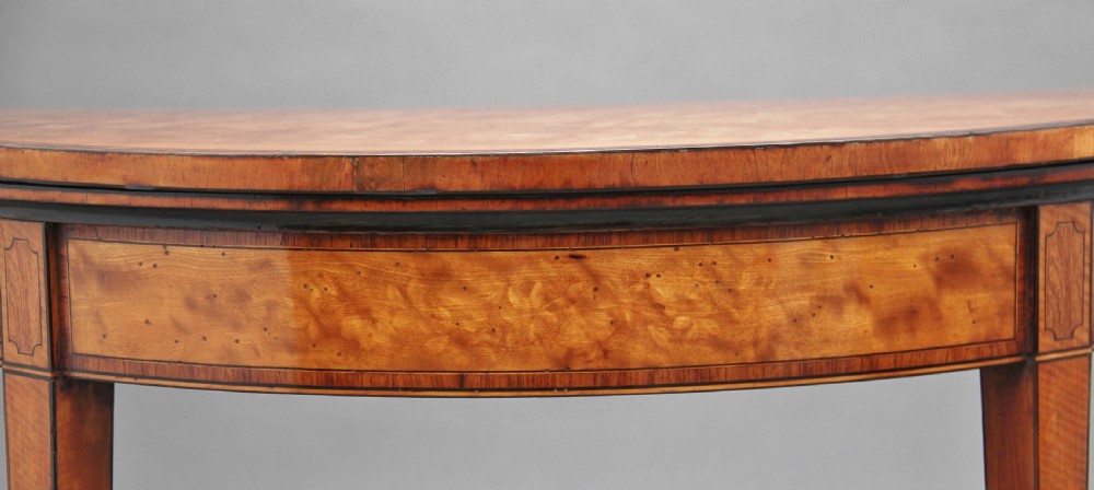 Early 19th Century satinwood card table View XI