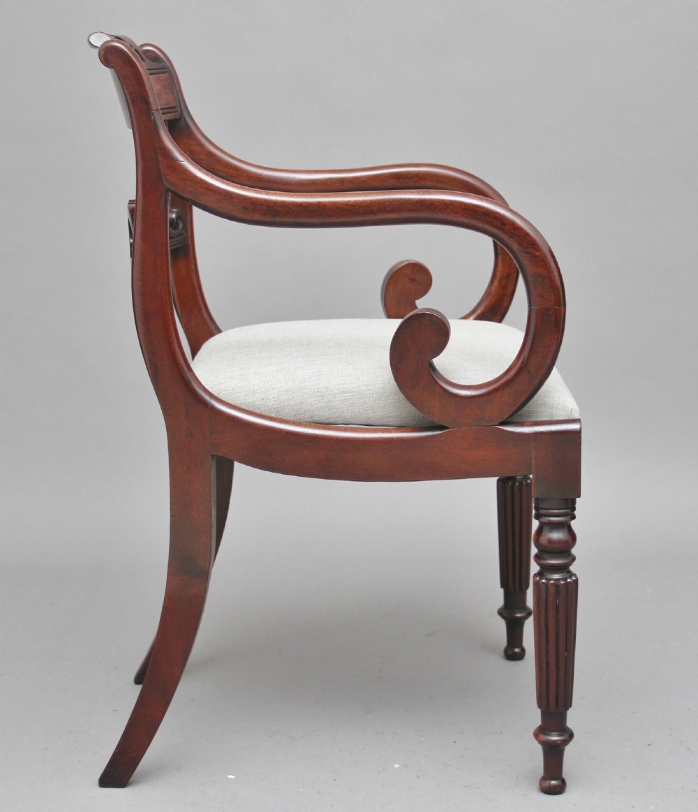 Early 19th Century mahogany armchair View II