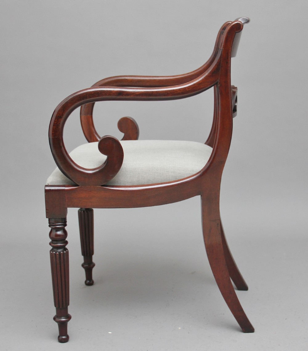 Early 19th Century mahogany armchair View IV