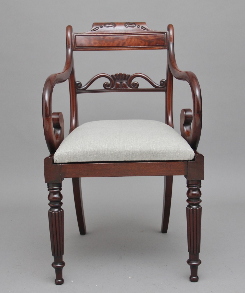 Early 19th Century mahogany armchair View V